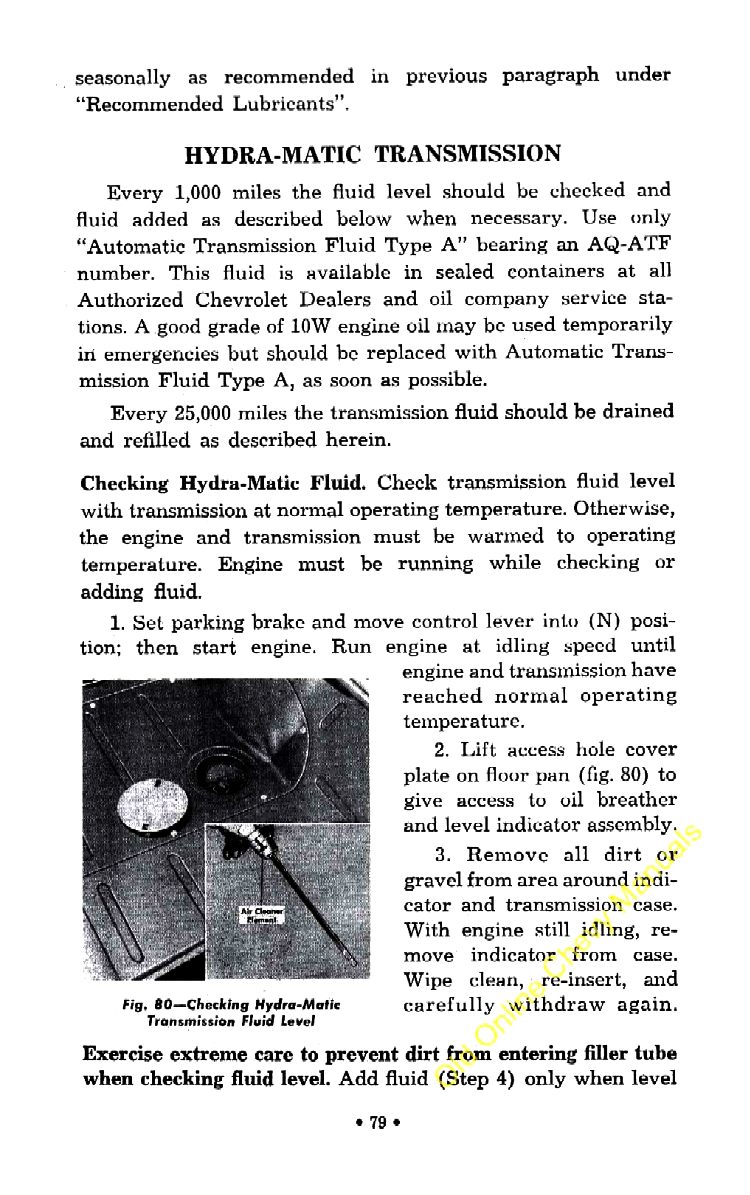 1957 Chevrolet Trucks Operators Manual Page 32